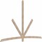 Ekena Millwork Alberta Smooth Timber Gable Bracket, Douglas Fir, 108"W x 72"H x 1 1/2"D x 3 1/2"F, 16/12 Pitch GBW108X72X0204ALB00SDF - alternate 4